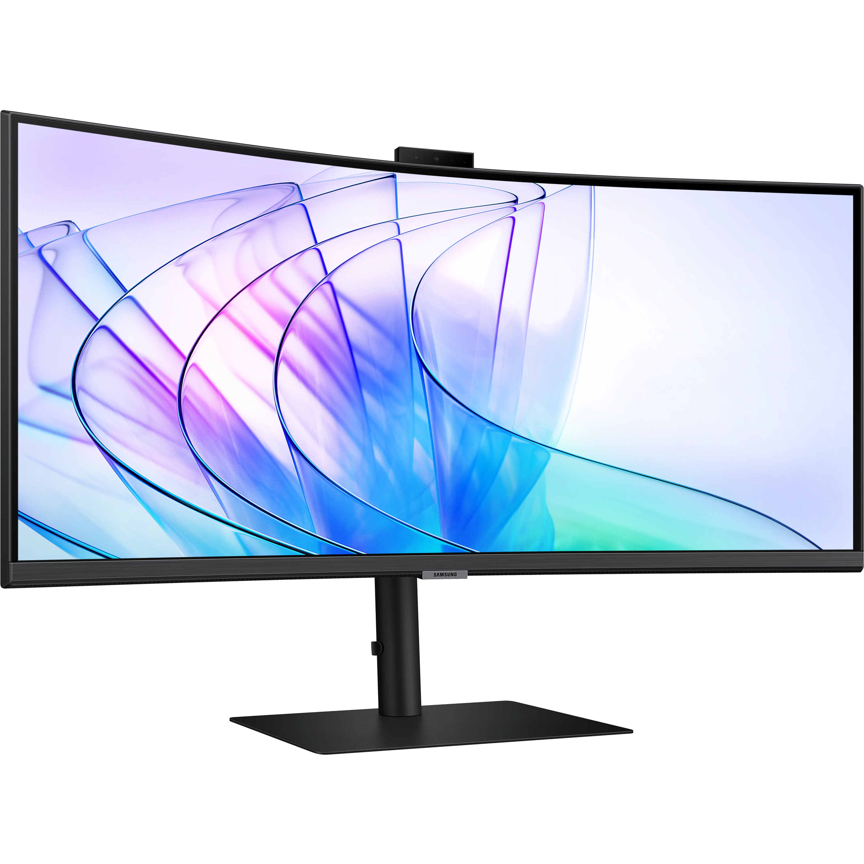 מסך מחשב עם רמקולים ומצלמה מובנית 34'' Samsung ViewFinity S6 S34C650VAM FreeSync VA UWQHD 100Hz - צבע שחור שלוש שנות אחריות ע
