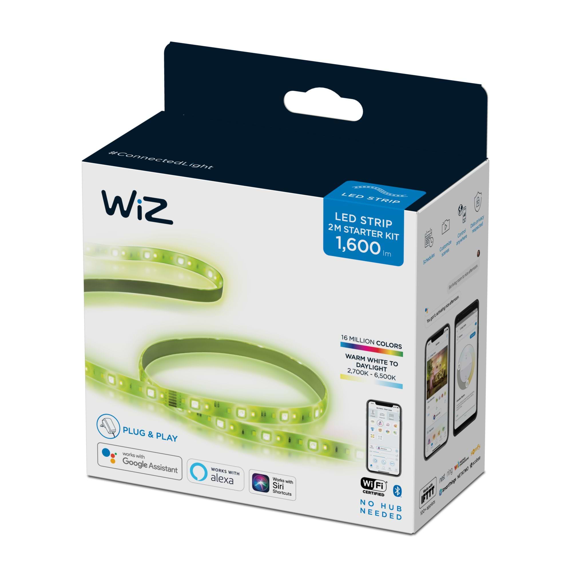 פס לד Wiz Wi-Fi LED Strip 2M 1600lm Starter Kit GE/FR - צבע לבן שנתיים אחריות ע