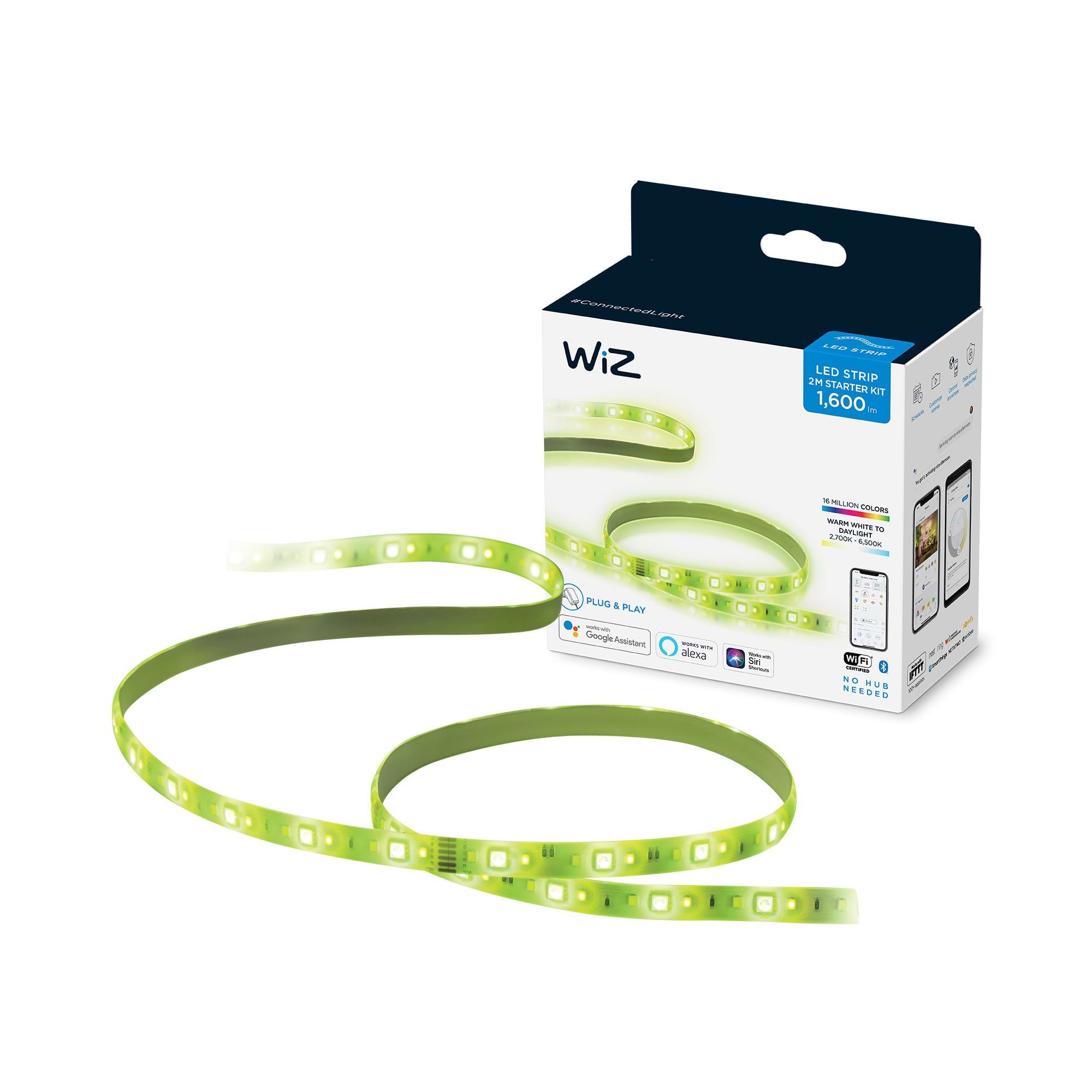פס לד Wiz Wi-Fi LED Strip 2M 1600lm Starter Kit GE/FR - צבע לבן שנתיים אחריות ע