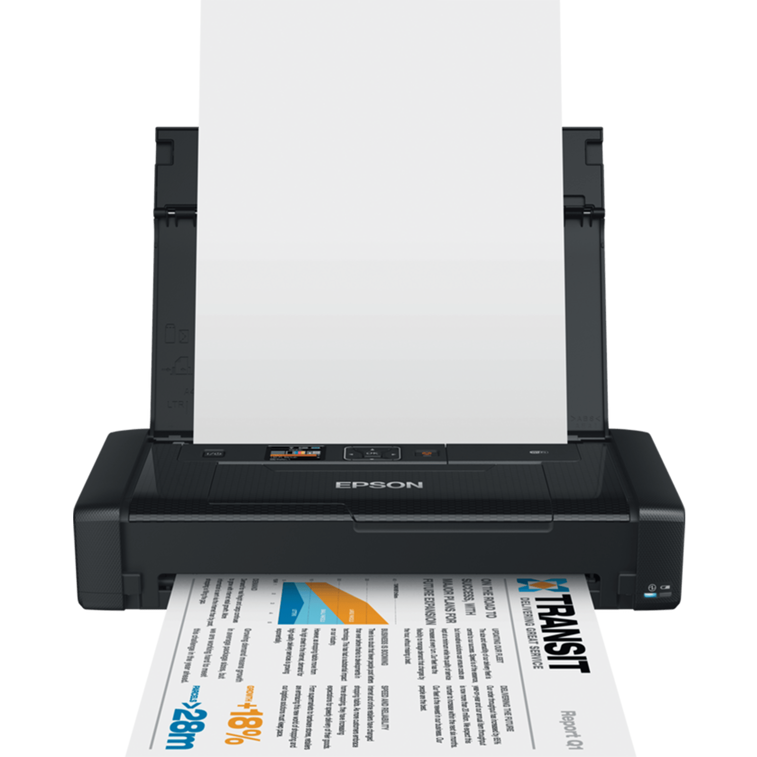 מדפסת אלחוטית Epson WorkForce WF-100 - צבע שחור שלוש שנות אחריות ע