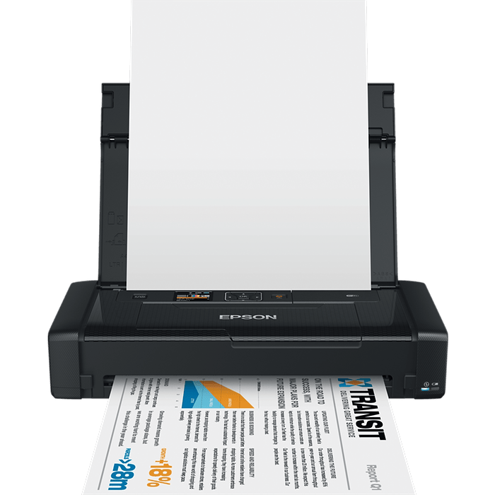 מדפסת אלחוטית Epson WorkForce WF-100 - צבע שחור שלוש שנות אחריות עי היבואן הרשמי