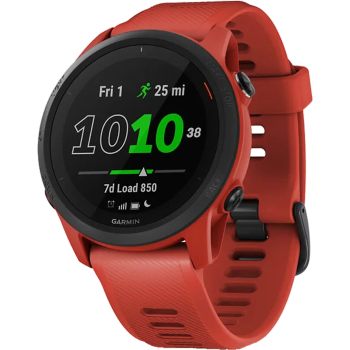 שעון ספורט חכם Garmin Forerunner 745 44mm GPS - צבע אדום שנתיים אחריות עי היבואן הרשמי