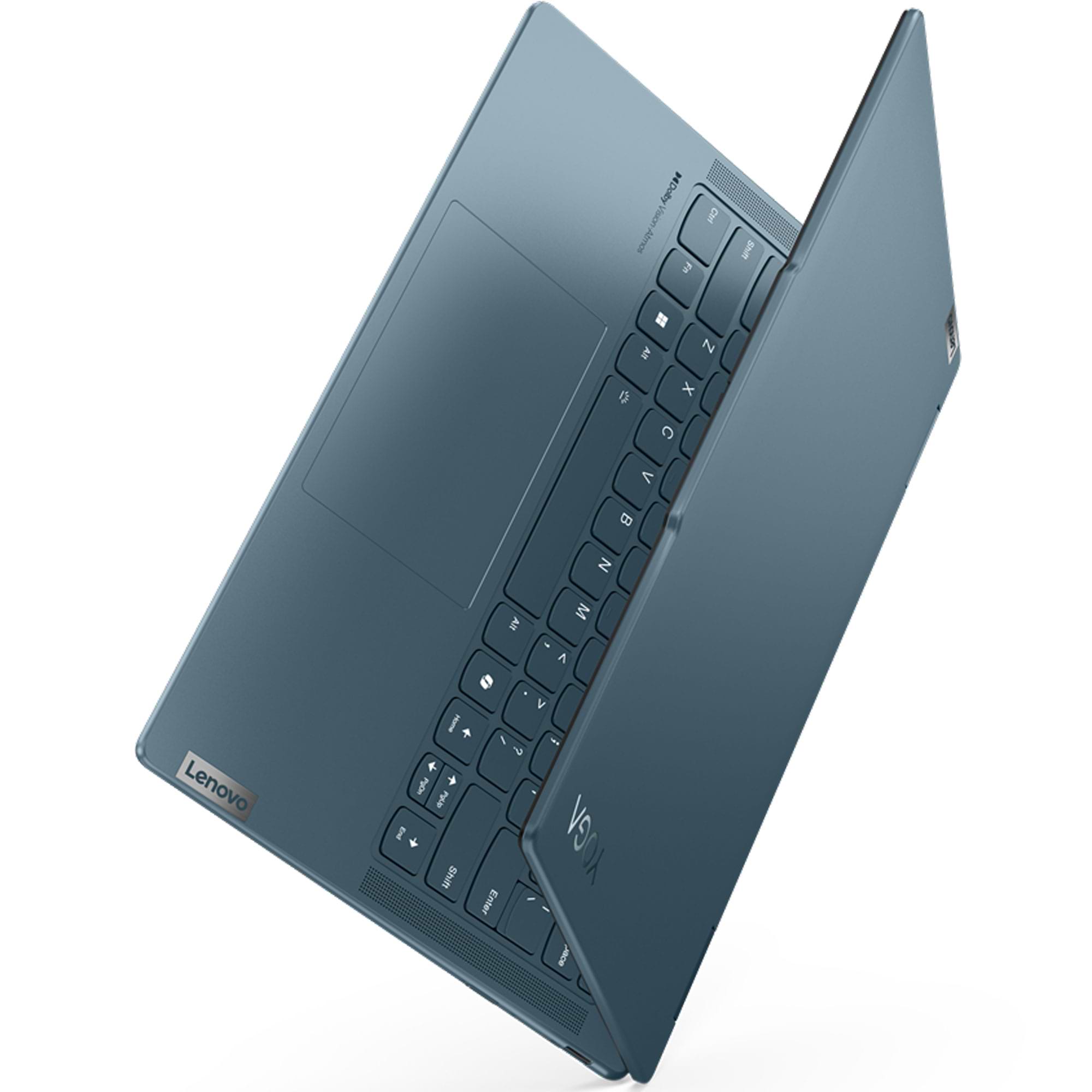 מחשב נייד עם מסך מגע Lenovo Yoga 7 14IML9 - 83DJ0066IV - Core Ultra 7-155H 1TB SSD 32GB RAM Windows 11 - צבע כחול שלוש שנות אחריות ע