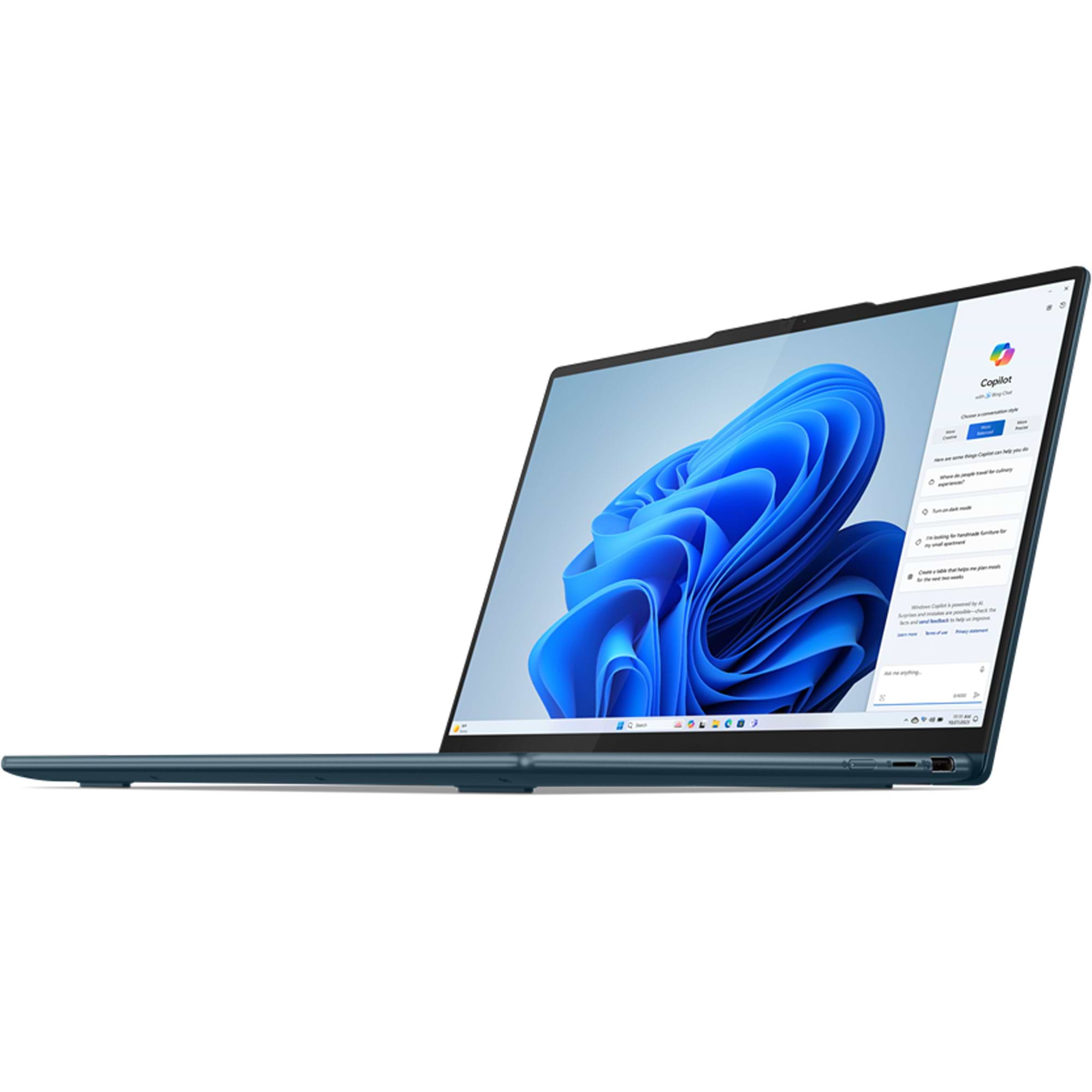 מחשב נייד עם מסך מגע Lenovo Yoga 7 14IML9 - 83DJ0066IV - Core Ultra 7-155H 1TB SSD 32GB RAM Windows 11 - צבע כחול שלוש שנות אחריות ע