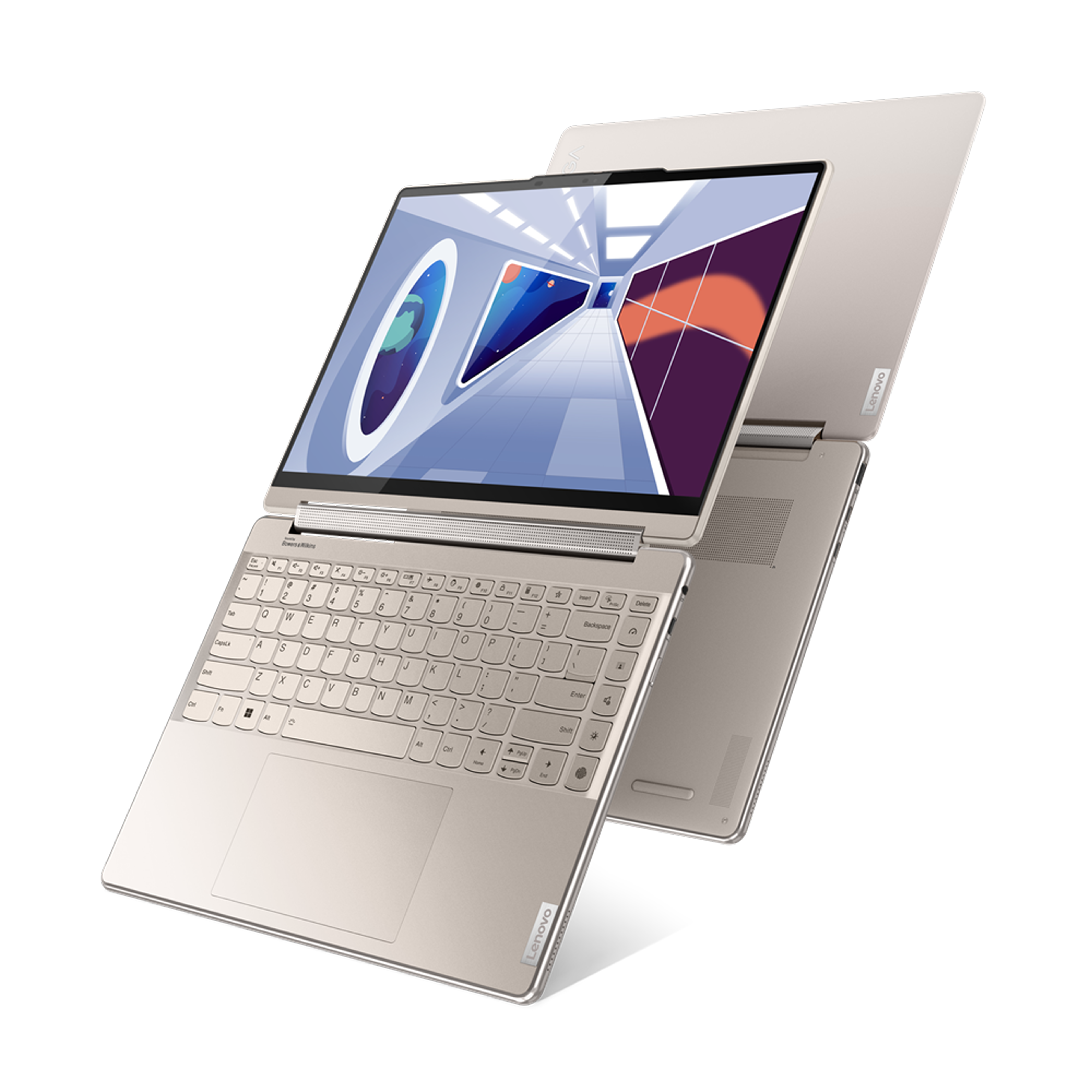 מחשב נייד עם מסך מגע Lenovo Yoga 9 14IRP8 83B1003AIV - Core i7-1360P 512GB SSD 16GB RAM Windows 11 - צבע זהב שלוש שנות אחריות ע