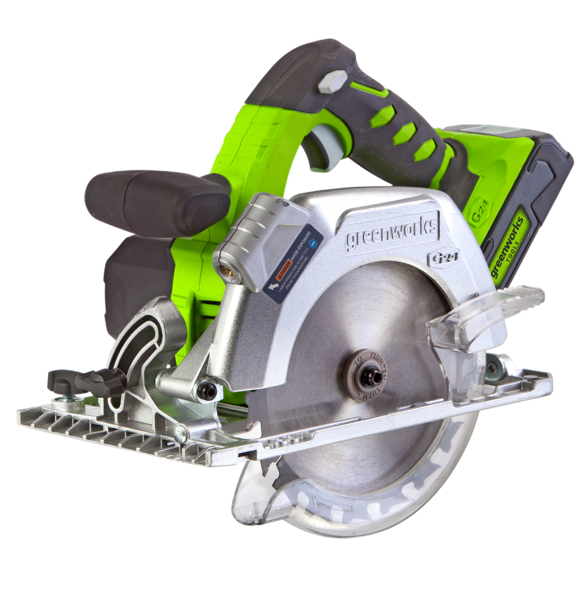 מסור עגול '7.25' 24V Brushless עם סוללה 4.0Ah + מטען מהיר Greenworks
