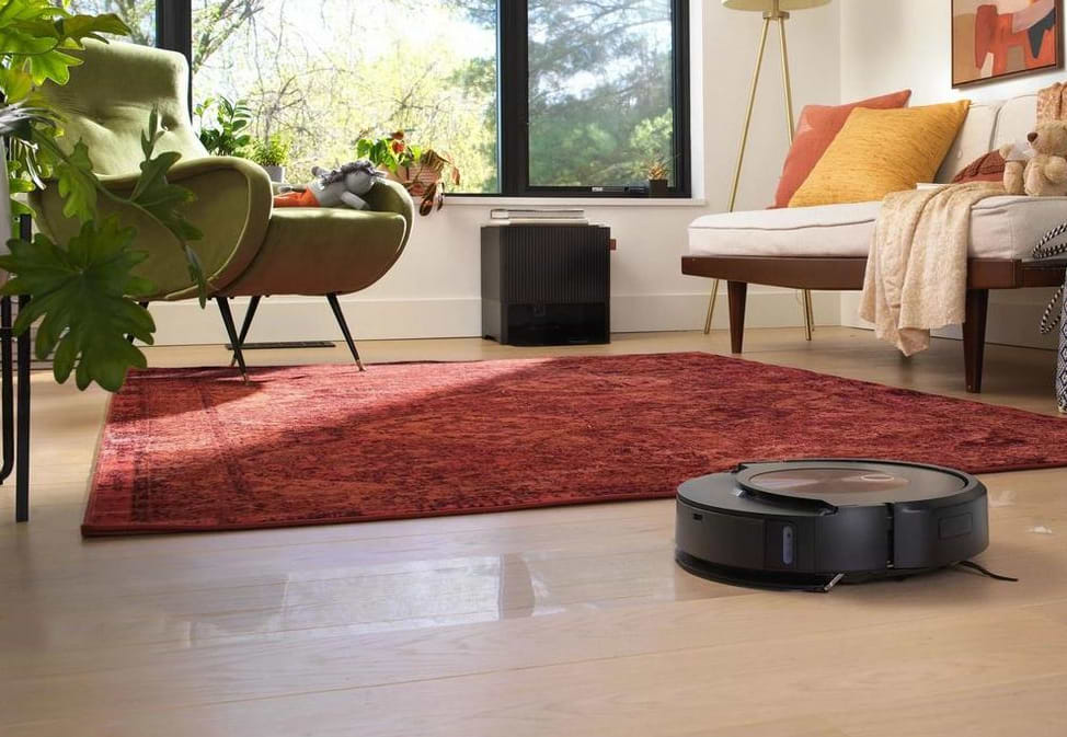 שואב אבק רובוטי שוטף iRobot j9+ Roomba Combo - צבע שחור שנה אחריות ע"י היבואן הרשמי 