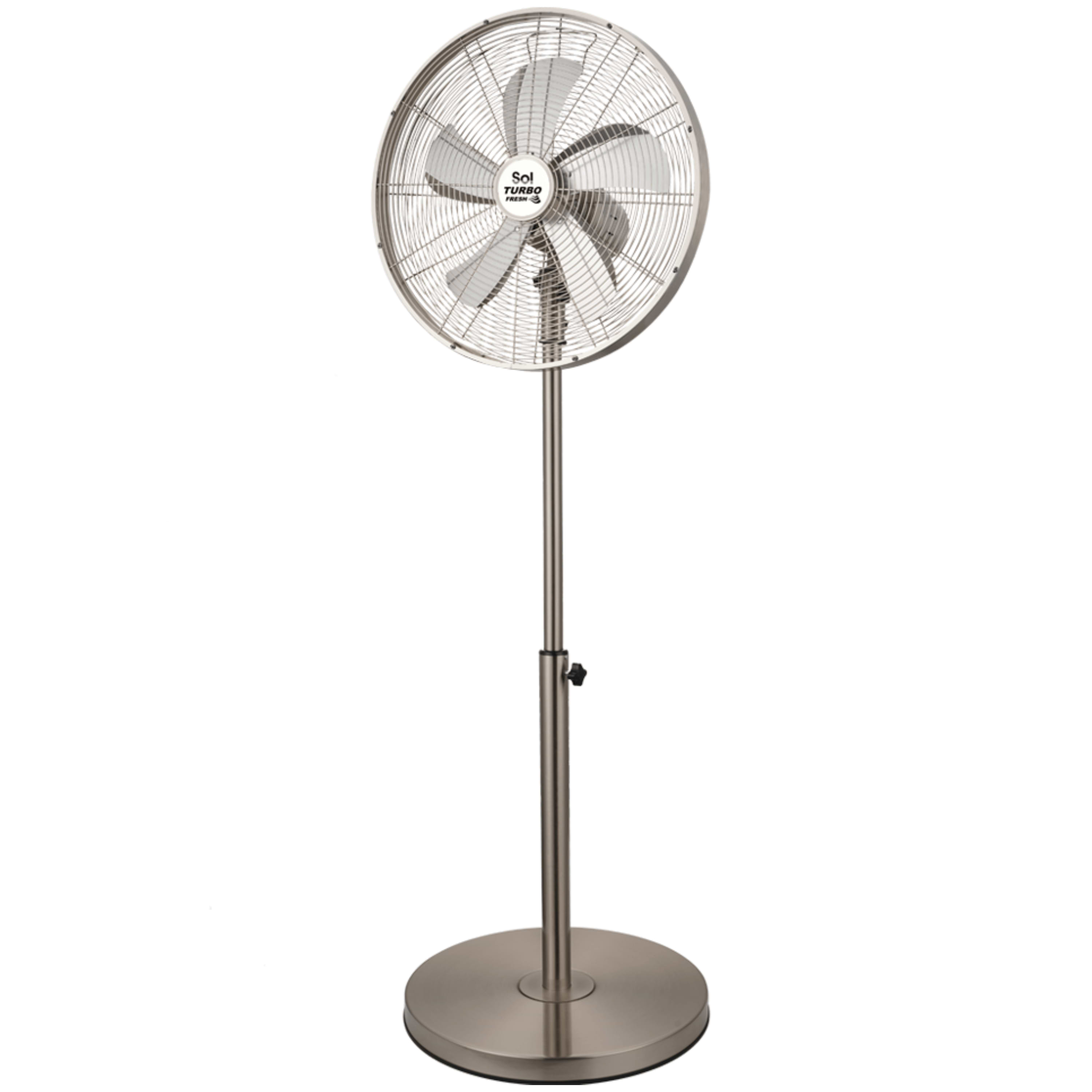 מאוורר עמוד 16" SOL SL-5301 - צבע נירוסטה מוברשת אחריות ע"י היבואן הרשמי 