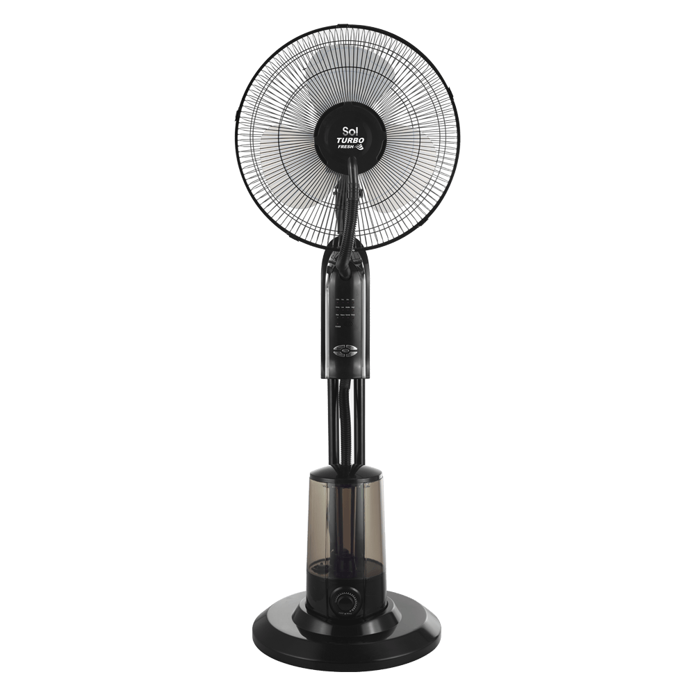 מערפל אוויר דיגיטלי כולל שלט  18" SOL SL-5308 - צבע שחור אחריות ע"י היבואן הרשמי 