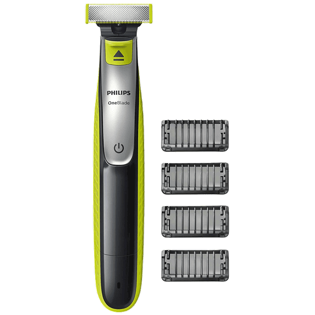 Buy Philips OneBlade Face Cordless Wet & Dry Trimmer & Shaver (60 Min Run  Time/4h Charge, QP2532/20, Lime Green/Charcoal Grey) Online - Croma