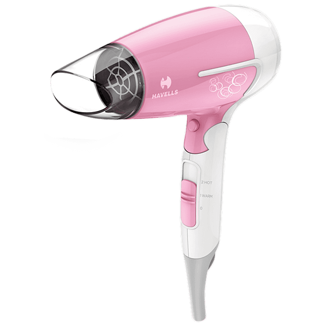 Buy Havells HD3152 1600 Watt 3 Setting Hair Dryer (Cool Shot Button,  Foldable, Pink) Online - Croma