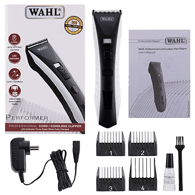 Buy Wahl Performer Stainless Steel Blades Cordless Clipper (Heavy-Duty  Motor, 79803-024, Black) Online - Croma