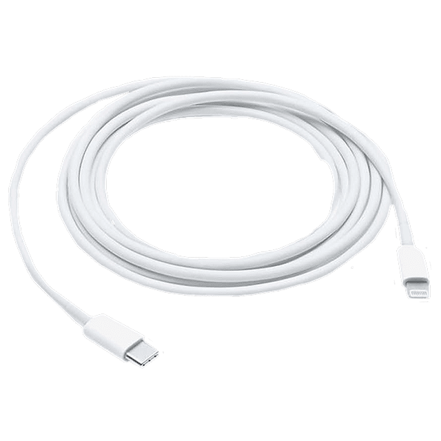 Buy Apple 1 Meter USB  (Type-C) to Lightning Power/Charging USB Cable  (For iPhones/iPads/iPods, MX0K2ZM/A, White) Online - Croma