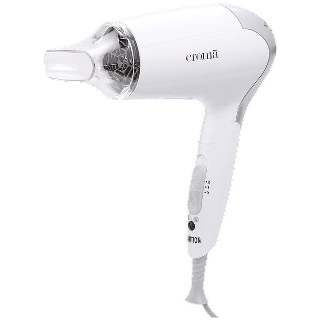 Buy Croma 2 Setting Hair Dryer (Dual Voltage Knob, CRAH4056, White) Online  - Croma