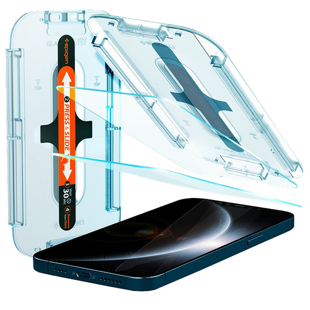 Buy Spigen Glas Tr Ez Fit Screen Protector For Apple Iphone 12 Pro Max 9h Hardness Agl Transparent Online Croma