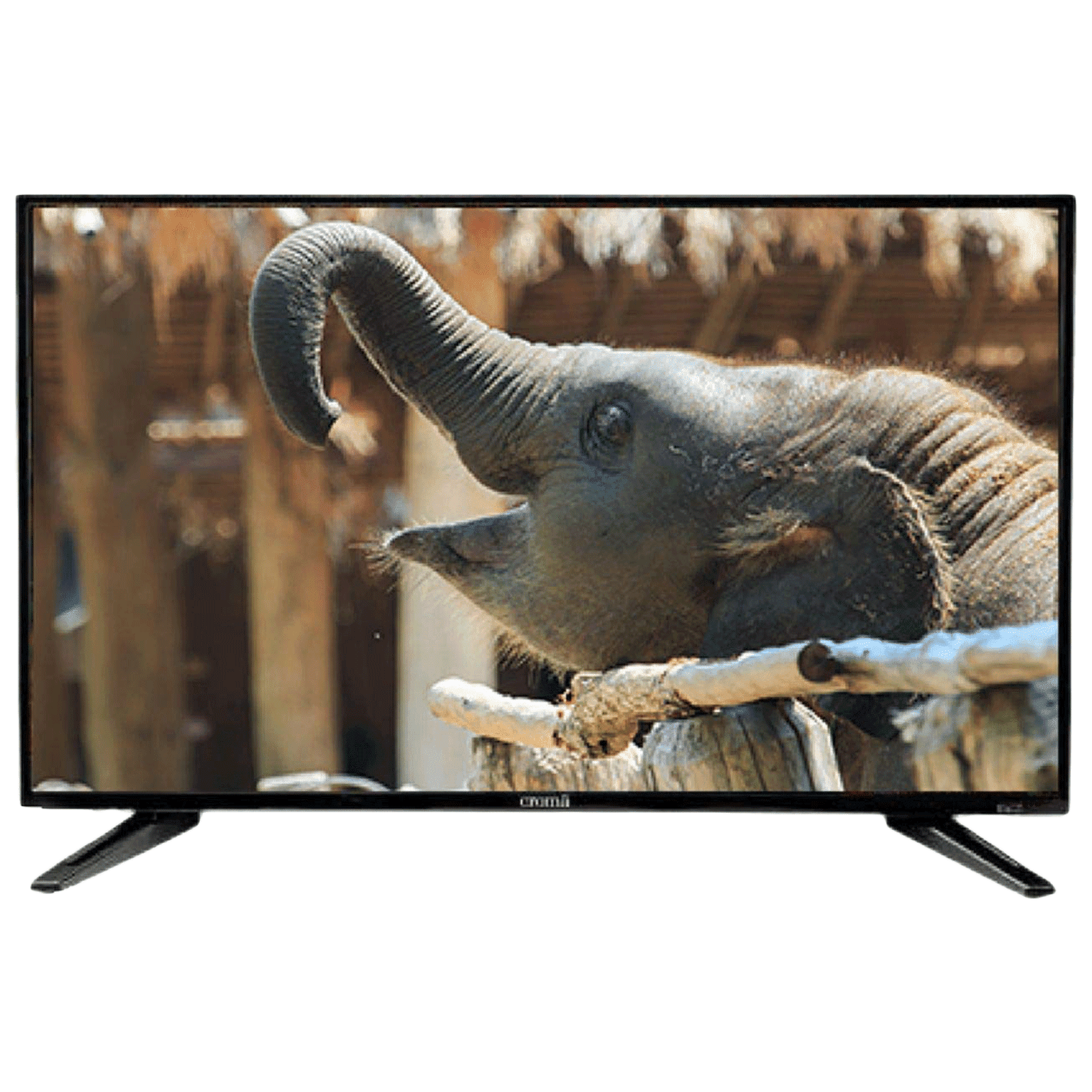 Croma 80cm (32 Inch) HD Ready LED Standard TV (A Grade Panel, CREL7369, Black) 