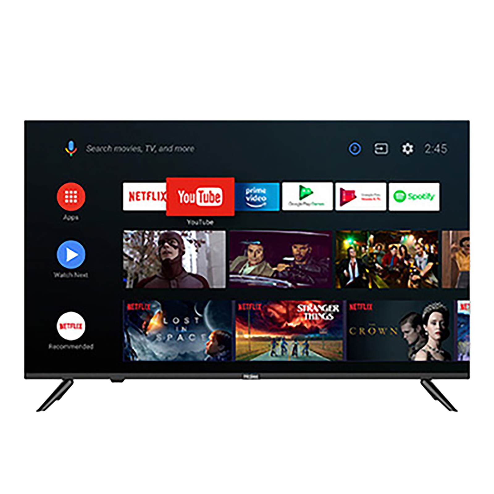 Croma Retail - Haier 80cm (32 Inch) HD Ready LED Android Smart TV (Bezel Less – All Screen, LE32K6600GA, Black)