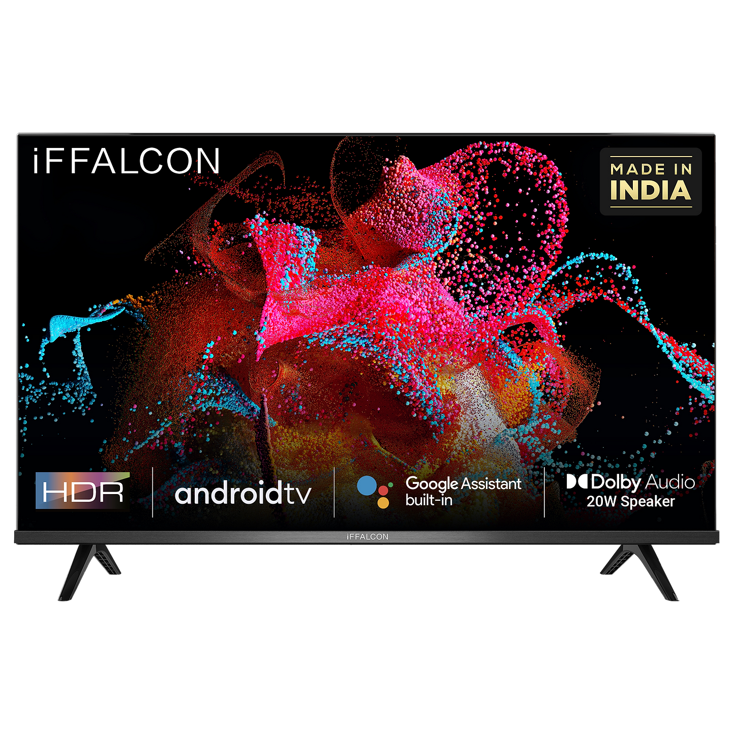 iFFALCON 79.97cm (32 Inch) HD Ready Android Smart TV (Smart HDR Picture Mode with Dolby Audio, 32F65A, Black)