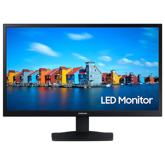 Buy Samsung  (22 Inches) Full HD LED Monitor (Eye Saver Mode, HDMI  , VGA, DVI, D-Sub, 60 Hz, LS22A334NHW, Black) Online - Croma