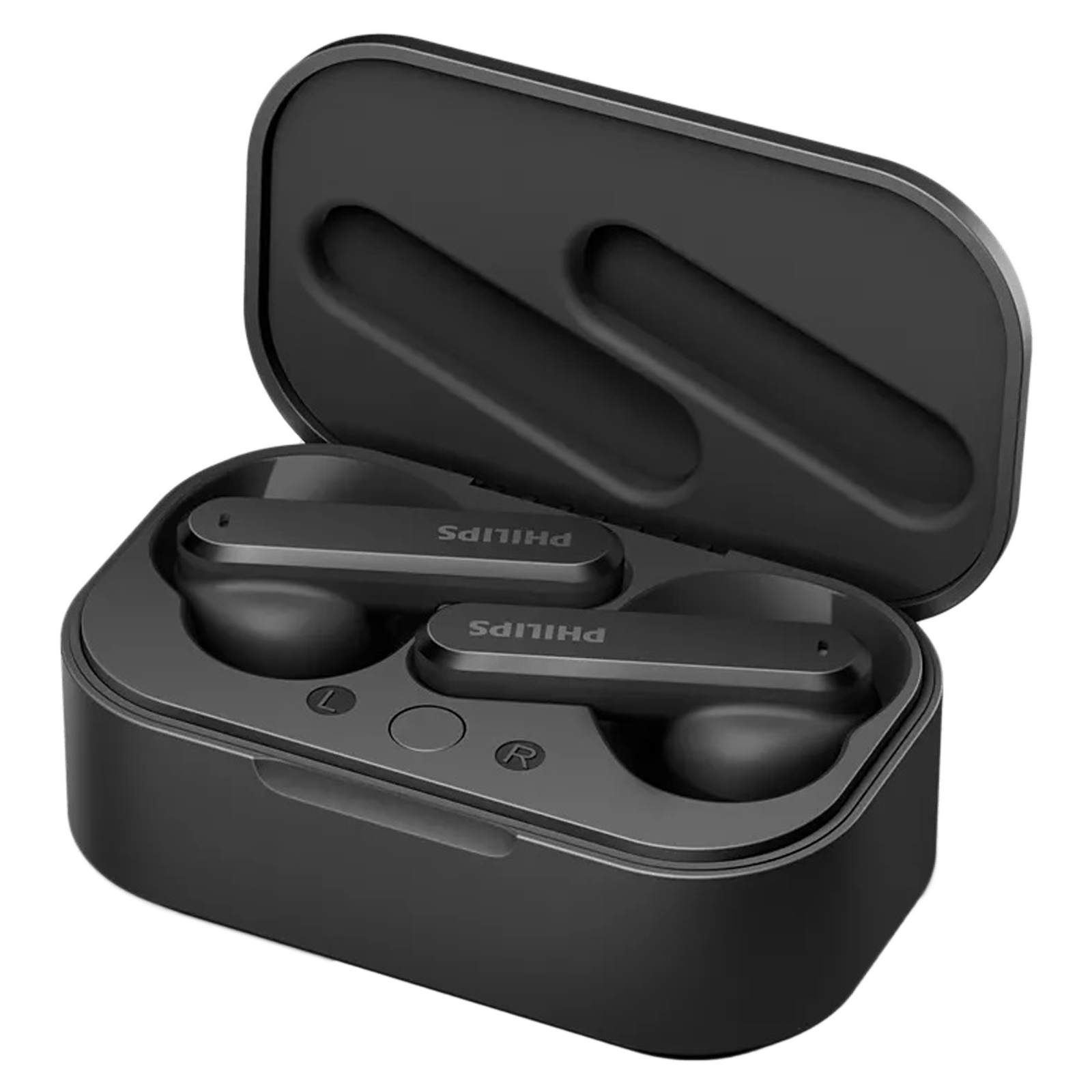 [For ICICI Card] Philips TAT4506BK/00 In-Ear Truly Wireless Earbuds with Mic (Active Noise Canceling, Black)