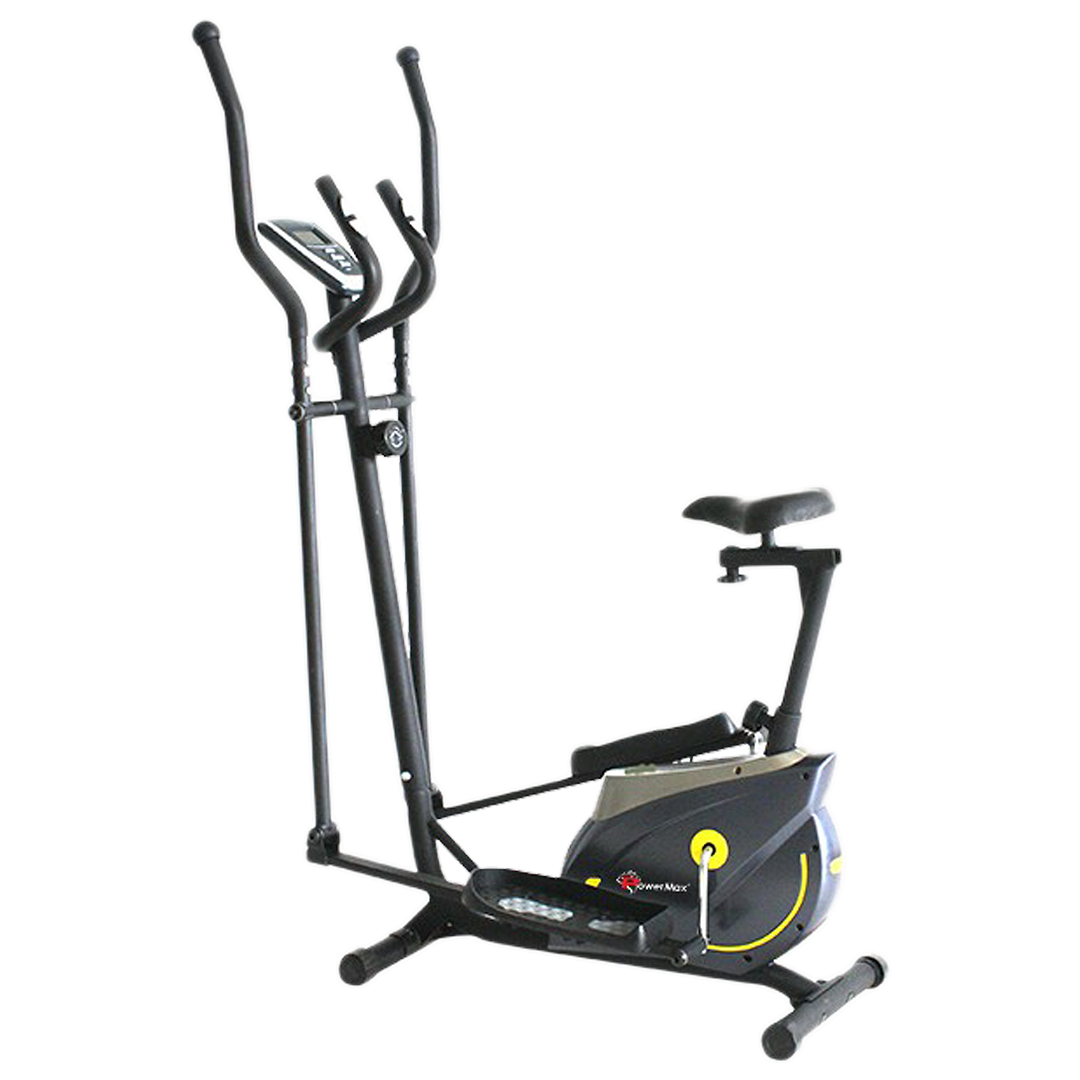 Buy PowerMax Elliptical Cross Trainer with Adjustable Seat (Large Anti-slip Pedals, Black) Online – Croma