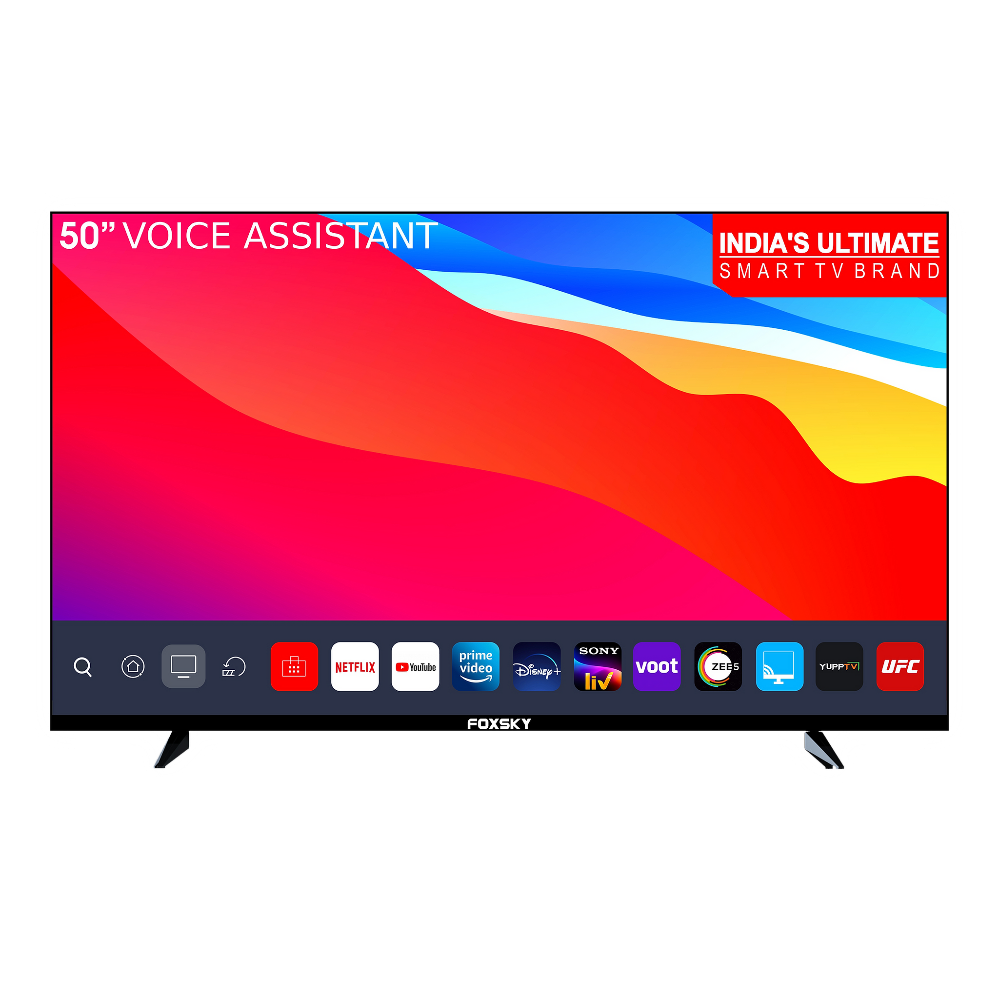 Foxsky 127 cm (50 inch) 4K Ultra HD LED Android TV with Google Assistant (2021 model)