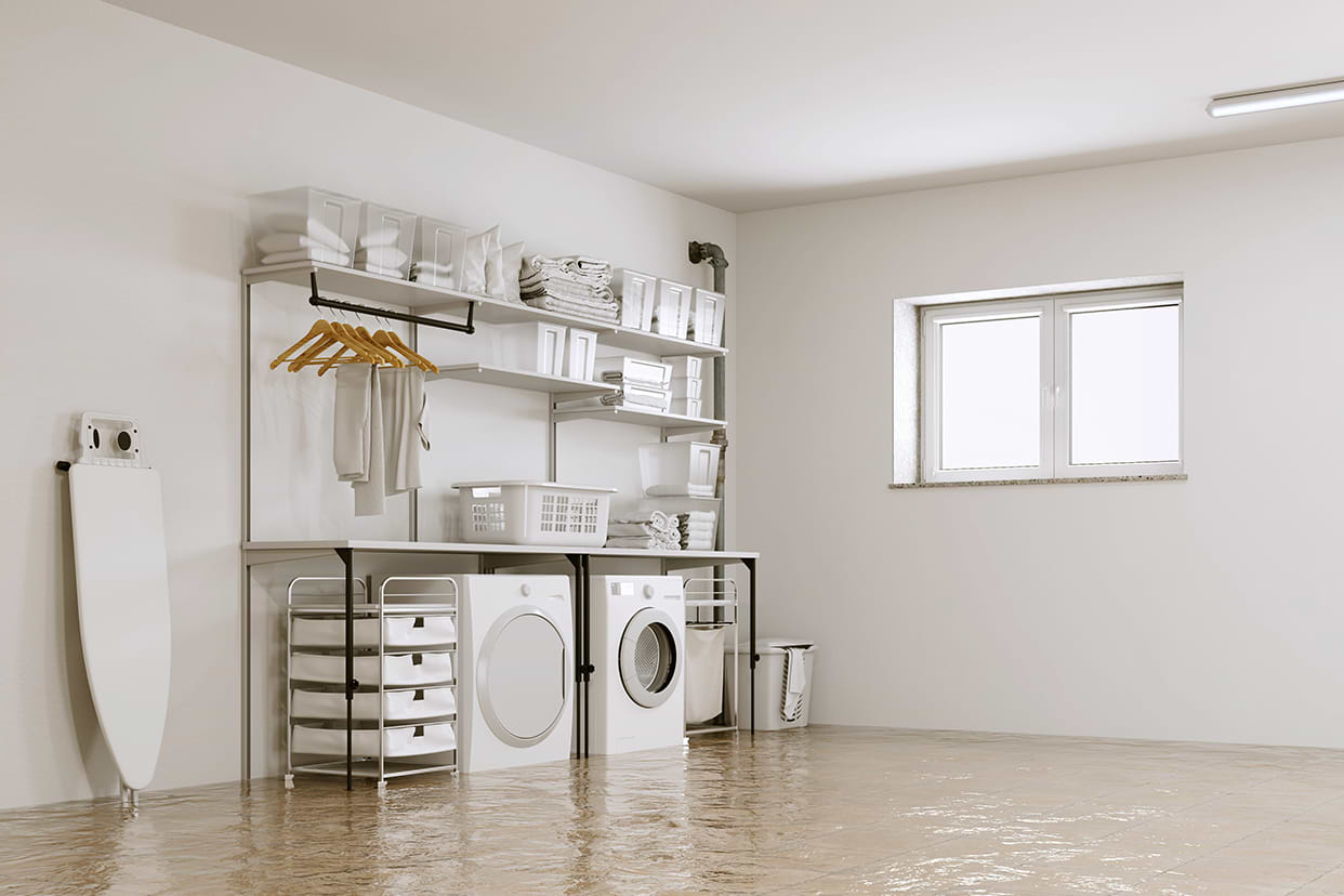 preventing water damage from washing machine