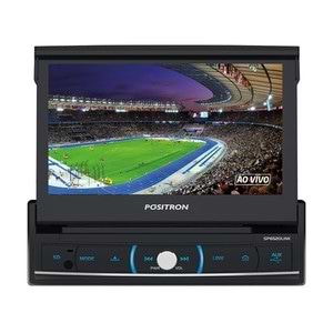 DVD Player pósitron SP6520 Link Retrí¡til LCD 7 polegadas - Touch, Bluetooth, Entrada Auxiliar