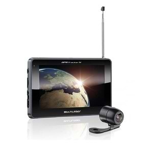 GPS Multilaser Tracker III Tela 7 polegadas com Câmera de Ré, TV e Radio FM GP039