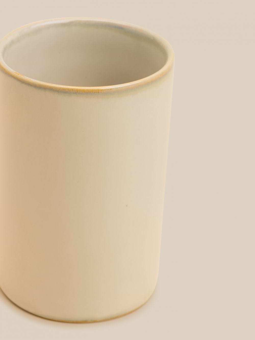 כוס למברשות קרימקה לבנה 7.1X10.9 ס”מ