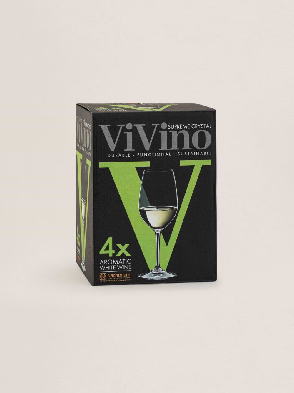 סט 4 כוסות יין VIVINO בנפח 370 מ”ל