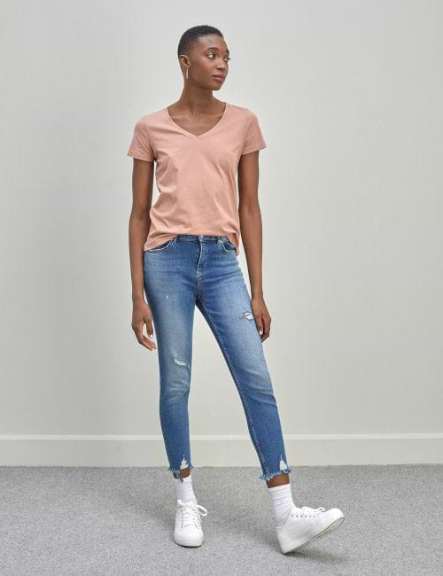ג’ינס SARAI Skinny עם קרעים