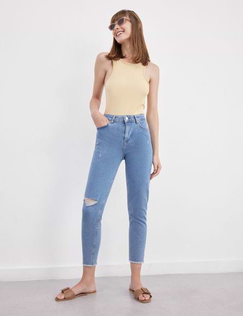 ג’ינס SARAI Skinny עם קרעים