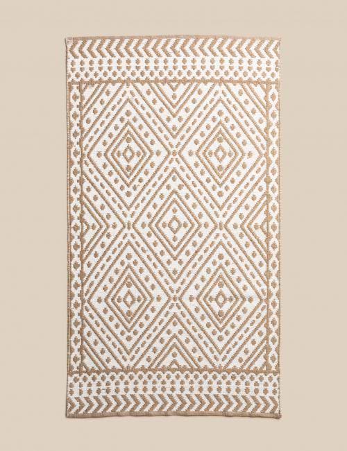 שטיח עבודת יד בגווני חום דגם אלה