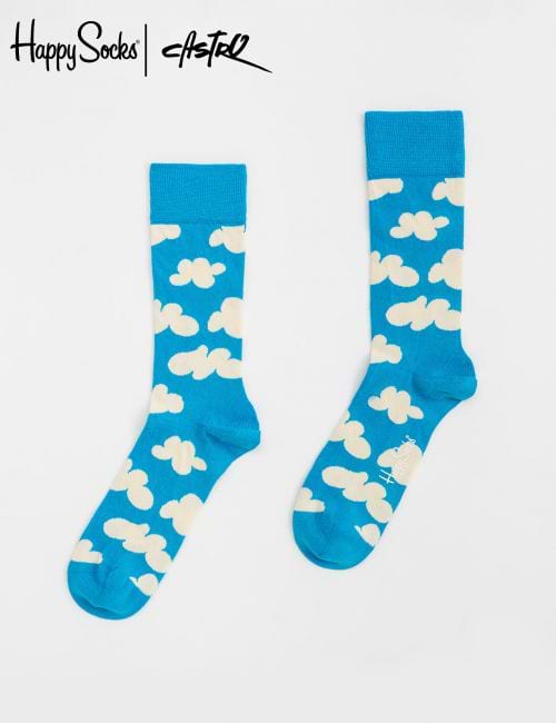 זוג גרביים בהדפס עננים Happy Socks